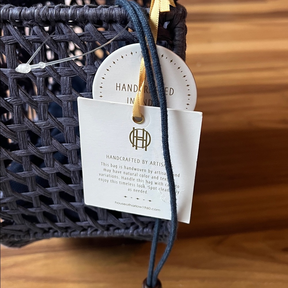 House of Harlow Woven Blue Bag - Picture 2 of 5
